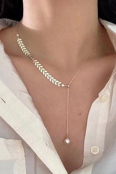 Elegant Ball Pearls Pendant Necklaces