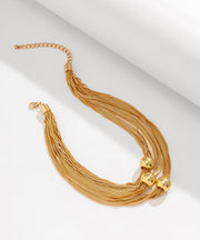 Goldtone Ball Layered Necklace