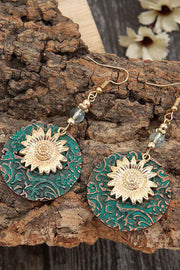 Women'S Vintage Sunflower Earrings