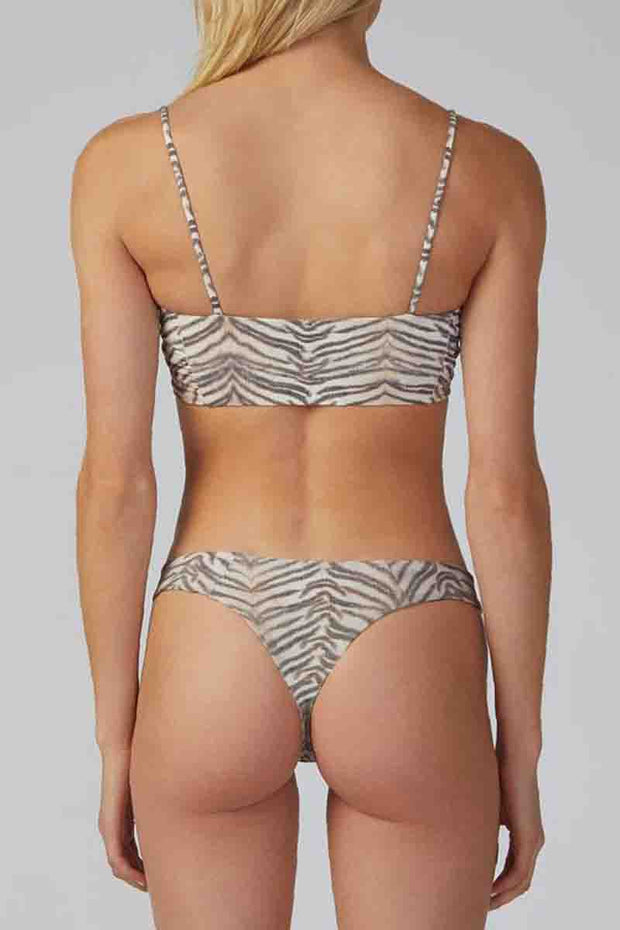 Zebra Striped Two pieces Swimsuit