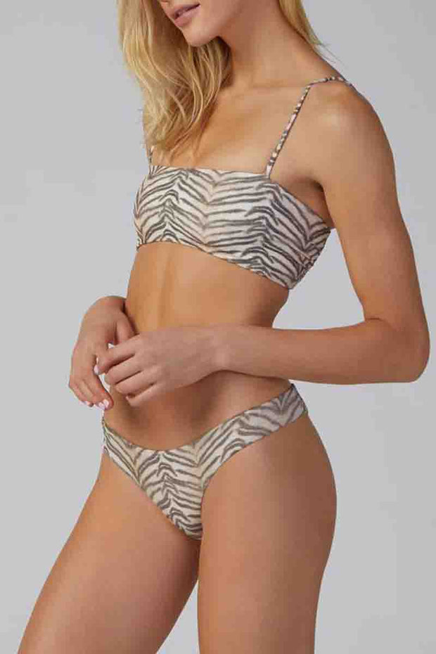 Zebra Striped Two pieces Swimsuit