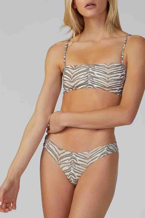 Zebra Striped Two pieces Swimsuit