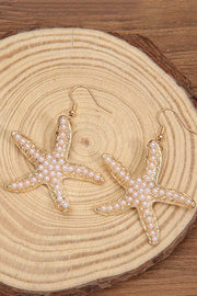 Pearls Starfish Earrings