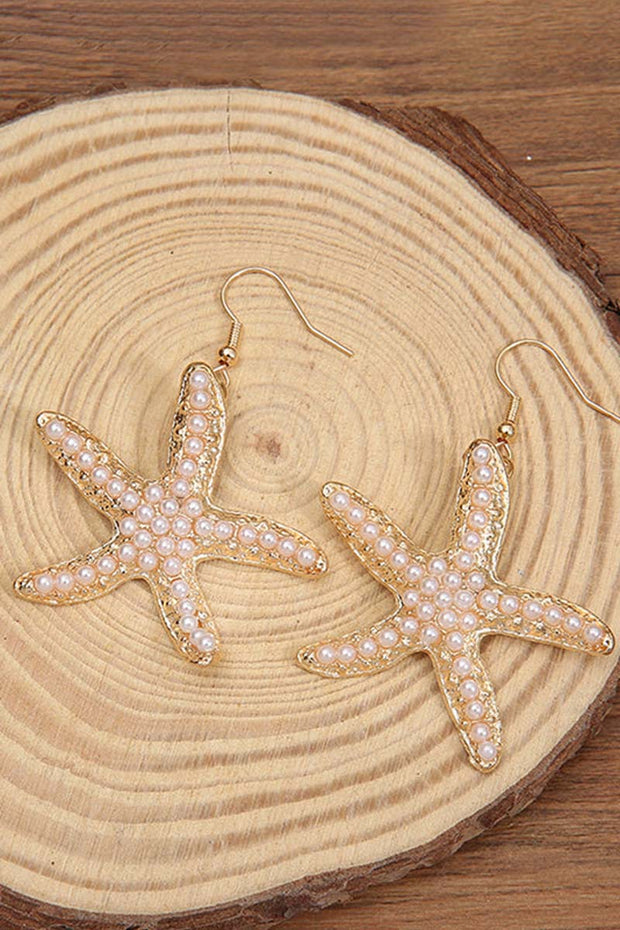 Pearls Starfish Earrings