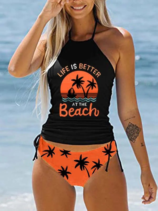 🔥Life Is Better At The Beach Vacation Two Piece Swimwear