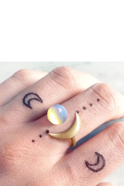 Bohemian Moon Ring