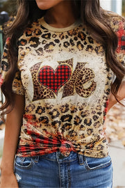 Valentine's Day Love Print T-Shirt