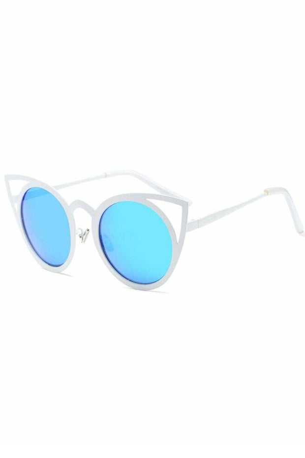 Stylish Mirror Cat Eye Sunglasses