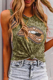 Lip Print Grey Camisole(3 Colors)