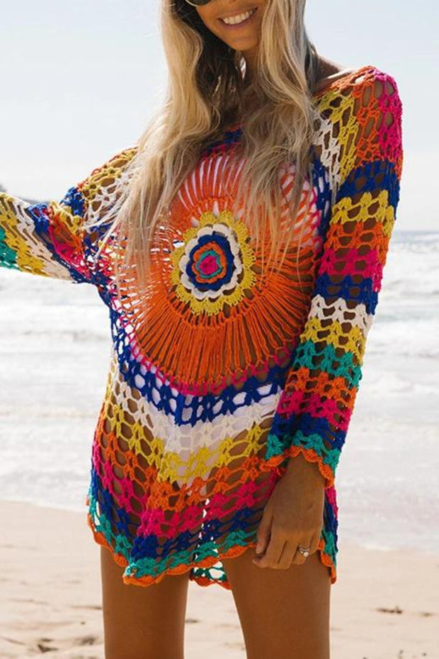 Colorful Sun Protection Swimsuit Cover Up