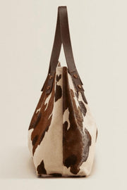 Animal Print Leather Tote