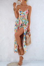 Floral Printed Strap Midi Dress