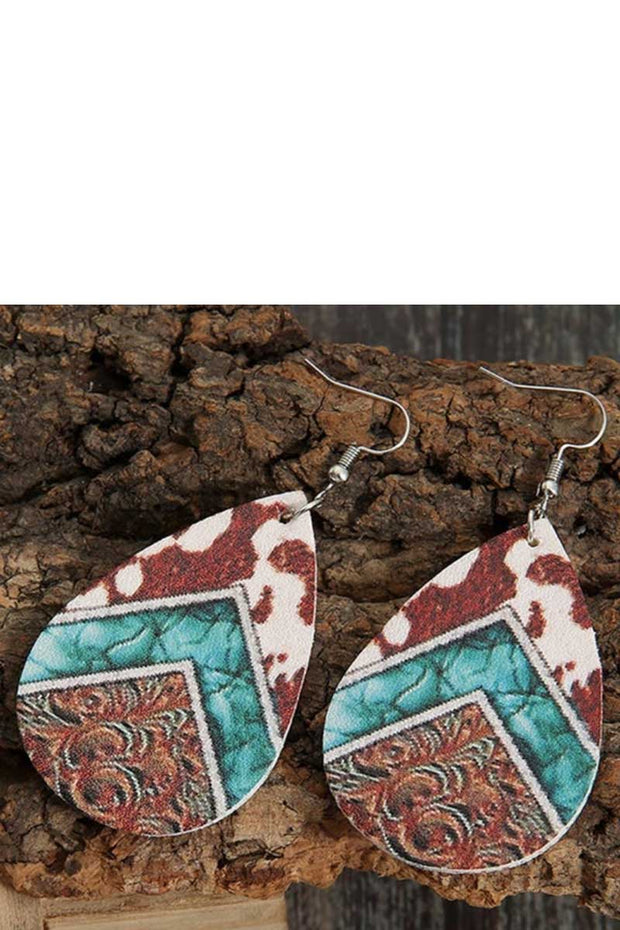 Vintage Leather Earrings