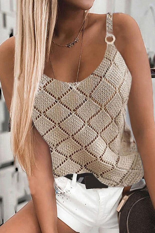 Spaghetti Casual Sleeveless Vest