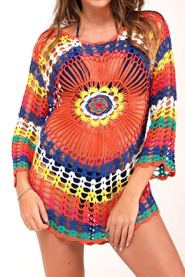 Colorful Sun Protection Swimsuit Cover Up